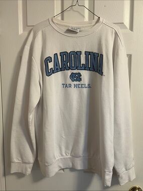 UNC Champion White Crewneck Sweatshirt Size Large L